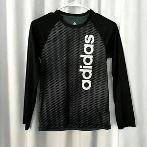 Adidas Boy Black Long Sleeve Shirt (583)